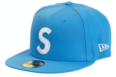 Pre-owned Supreme Jesus Piece S Logo New Era 59fifty Hat Blue