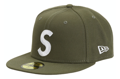Pre-owned Supreme Jesus Piece S Logo New Era 59fifty Hat Olive