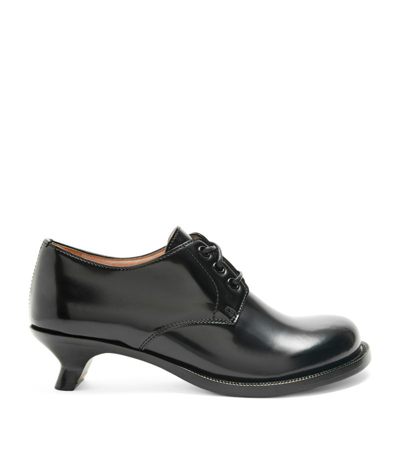 Loewe Leather Campo Derby Shoes 40 In Black