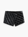 Talbots Quilted Puffer Collar Scarf - Black - 001  In Black