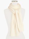 Talbots Cable Knit Scarf - Ivory - 001