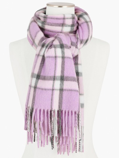 Talbots Cashmere Waterweave Scarf - Frosted Lavender - Frosted Lavender Htr Mult - 001