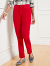 Talbots Stretch Corduroy Straight Leg Pants - Red - 14