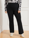 Talbots Plus Size - Out & About Stretch Seamed Bootcut Pants - Black - X