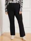 Talbots Plus Petite - Out & About Seamed Bootcut Pants - Black - 1x