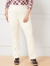 Talbots Plus Size - Out & About Stretch Seamed Bootcut Pants - Ivory - X