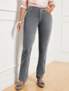 Talbots Petite - Velveteen Straight Leg Pants - Curvy Fit - Mineral Grey - 16