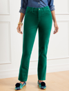 Talbots Plus Size - Velveteen Straight Leg Pants - Curvy Fit - Highland Green - 24
