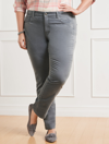 Talbots Velveteen Straight Leg Pants - Mineral Grey - 22