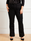 Talbots Plus Size - High Waist Flare Leg Jeans - Black - 18  In Black