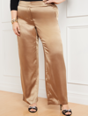 Talbots Satin Wide Leg Pants - Gold Shimmer - 22  In Gold Shimmer