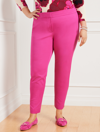 Talbots Plus Size - Plus Exclusive  Chatham Fly Front Ankle Pants - Solid - Violet Rose - 20