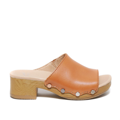 Dansko Giana Clog Sandal In Tan Leather In Brown