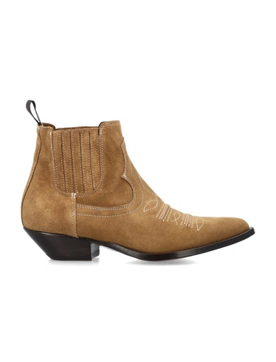 Sonora Cigar Ankle Boots In Brown