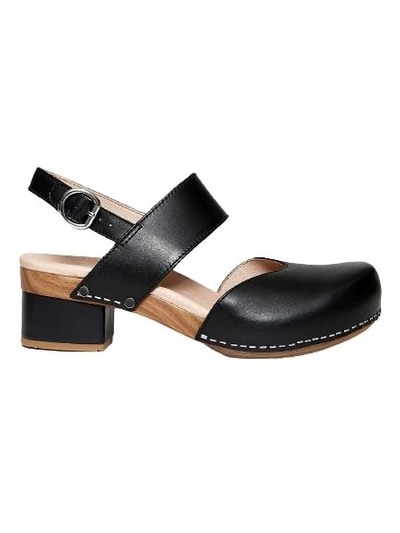 Dansko Malin Sandal In Black Leather