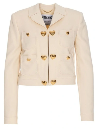 Moschino Jacket In Blanco