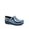 Dansko Light Blue Leather Clog In Blue
