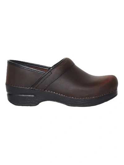 Dansko Classic Antique Brown Leather Clog