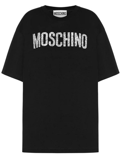 Moschino Black Organic Cotton Jersey T-shirt