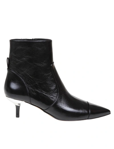 Michael Kors Kadence Ankle Boots In Black Leather