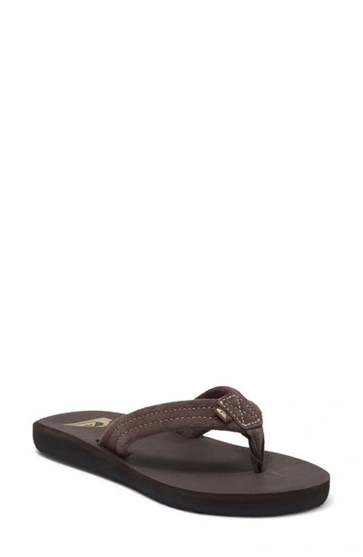 Quiksilver Little Boys Carver Suede Sandals In Brown