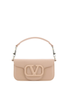 Valentino Garavani Logo-plaque Shoulder Bag In Rose Cannelle