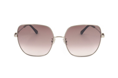 Jimmy Choo Eyewear Kori Pilot Frame Sunglasses In Silver