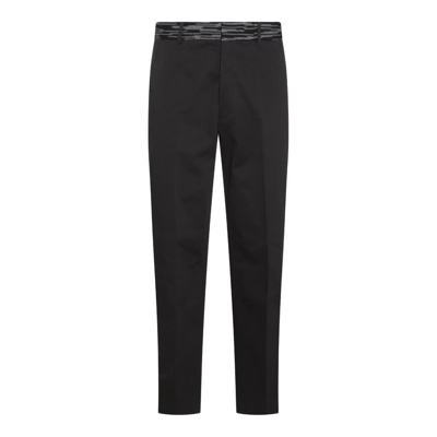 Missoni Straight-leg Chino Trousers In Black