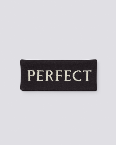 Perfect Moment Logo Wool Headband In Black