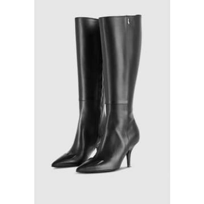 Patrizia Pepe Boots 2y0009 Knee High Leather Black