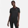 Nike Dri-fit Crewneck T-shirt In Black/white