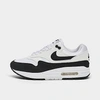 Nike Air Max 1 Leather Low-top Trainers In White/summit White/black