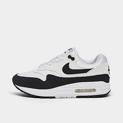 Nike Air Max 1 Leather Low-top Trainers In Weiss