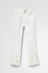 DESIGUAL FLARED CROPPED JEANS