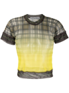 OTTOLINGER MESH T-SHIRT WOMAN YELLOW IN POLYESTER