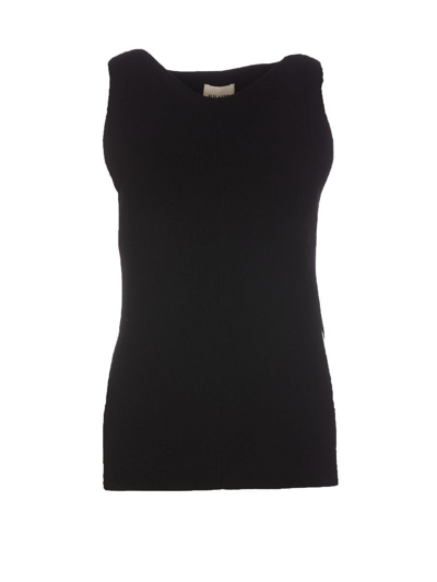 Khaite Evelyn Top In Black