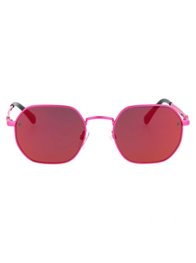 Chiara Ferragni Cf 1019/s Round-frame Sunglasses In Pink