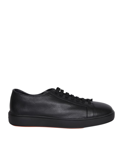 Santoni Sneakers In Black