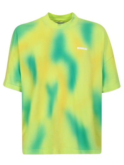 Bonsai Spray Dyed Oversize Tee In Green