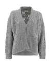 PANICALE GREY KNITTED CARDIGAN