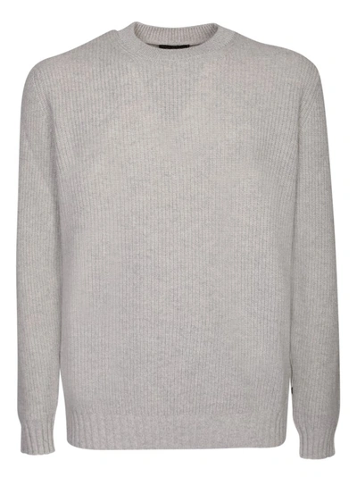 Dell'oglio Grey Round Neck Pullover