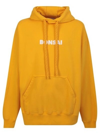 Bonsai Logo-print Cotton Hoodie In Orange