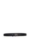 Dsquared2 Black Vintage-effect Leather Belt In Black