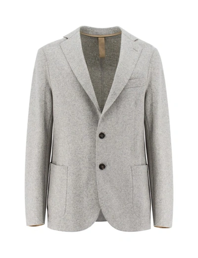 Eleventy Light Grey Single Breasted Jacket
