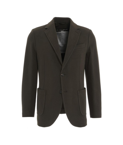 Circolo 1901 Single-breasted Jersey Blazer In Green