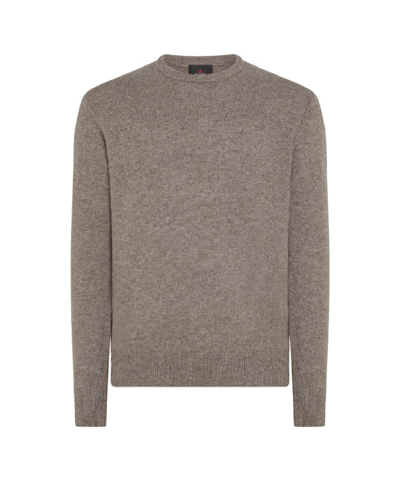 Peuterey Crew-neck Sweater In Brown