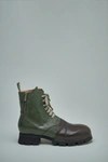 ZIGGY CHEN TOE-CAPPED MILITARY SIDE-ZIP BOOTS