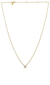Ef Collection Diamond Initial Necklace In Metallic Gold