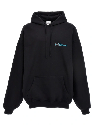 Vetements Only  Cotton Hoodie In Black