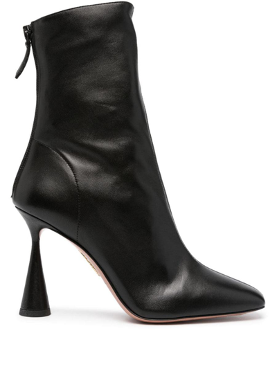 Aquazzura Amore 95mm Ankle Boots In Black